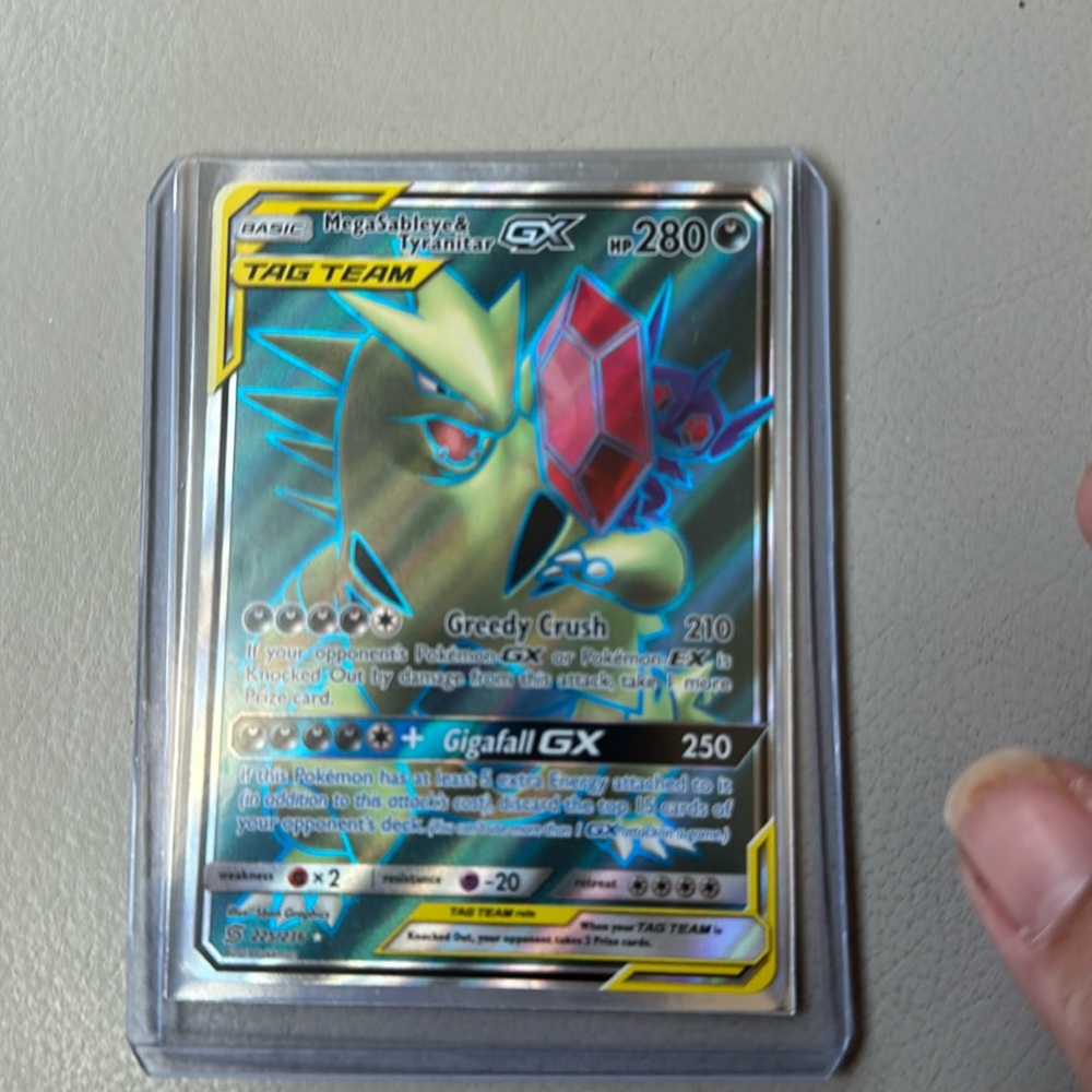 Rare Pokemon card megasableye &tyranitar